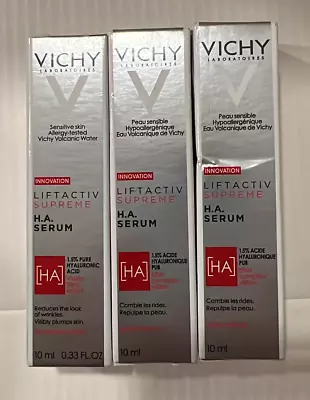 3  Vichy Liftactiv Supreme Hyaluronic Acid Serum Wrinkle Corrector 10ml Each L7# • $17.09