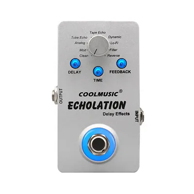 COOLMUSIC Electric Guitar Digital Delay Effect Pedal With 9 Delay Effects  • $33.19