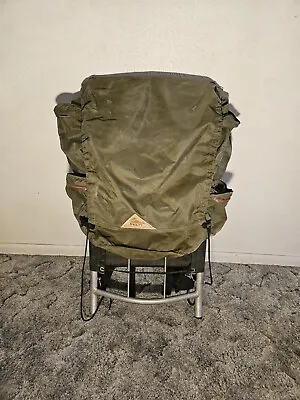 Vintage Kelty External Frame Hiking Backpack Aluminum Adjustable - Army Green • $39.99