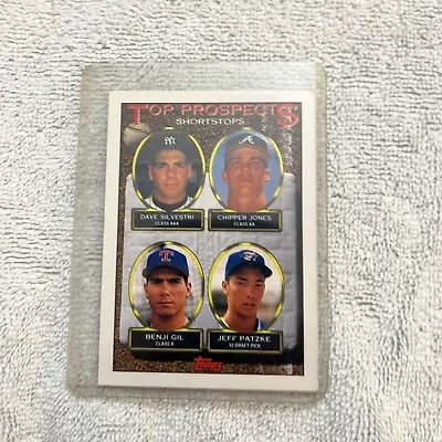 1993 Topps - Top Prospects  Micro #529 Dave Silvestri Benji Gil Chipper Jones • $1.94