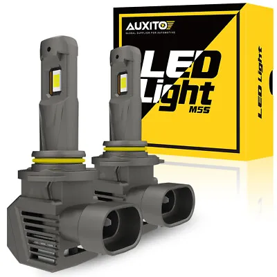 AUXITO CANBUS 9005 LED Headlight Super Bright Bulbs White High/Low Beam M5S EOA • $32.99