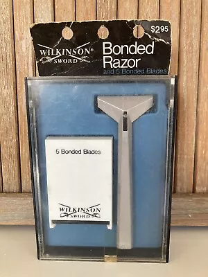 Vintage Wilkinson Sword Bonded Razor In Case W/ New Blades Made In England • $14.99