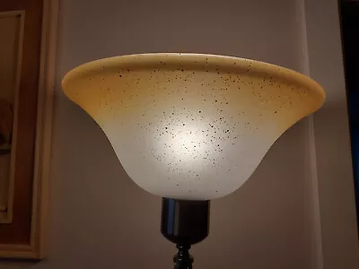£13.99 • Buy Vintage Lampshade Frosted Glass Ceiling Floor Lamp Light Shade Bell Shape VGC