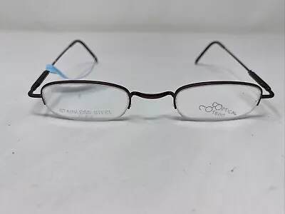 Otego Optical Bliss Mocha 46-22-135 Brown Half Rim Eyeglasses Frame Ts37 • $55