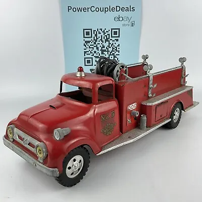 Vintage Tonka Pressed Steel 1957 Fire Pumper Truck No. 5 Engine • $250