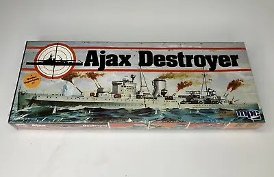 Vintage 1982 Ajax Destroyer WWII Ship Model Kit 1:600 MPC 1-5003 ~ Sealed ~ NOS • $23.99