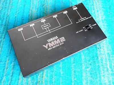 Yamaha YMM2 Midi Merge Box W/ AC Adapter - Rare 80's Vintage - F56 • $69