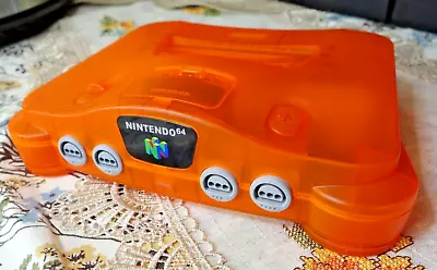 Fire Orange Nintendo N64 Nice Comes With 2 Games Free Ship • $89