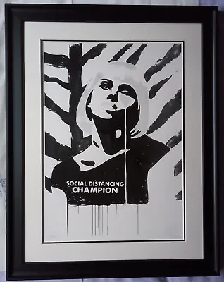 £146 • Buy PURE EVIL Signed Limited Edition Print ‘SOCIAL DISTANCING CHAMPION’