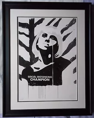 £146 • Buy PURE EVIL Signed Limited Edition Print ‘SOCIAL DISTANCING CHAMPION’