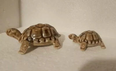 Vintage Wade Porcelain Tortoise - Mother & Baby Figurines - Animal Ornaments  • £8.99