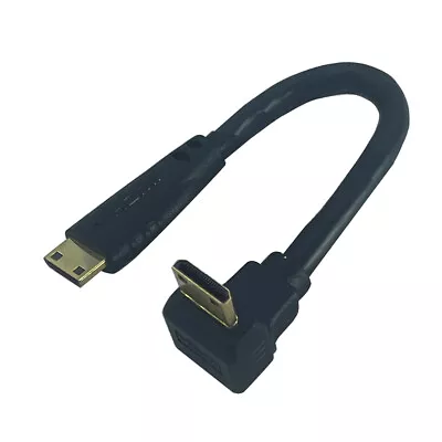 Ultra Short Mini HDMI To Mini HDMI Cable 15cm 4Kx2K@60Hz Angled HDMI Type C Cord • $6.95