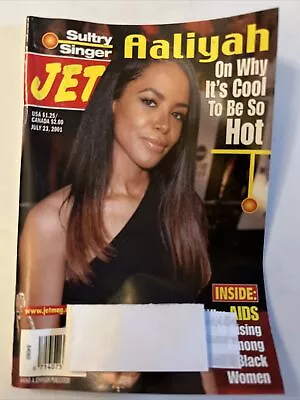Jet Magazine July 23 2001 Vol 100 #6 Aaliyah Venus Williams And Justin Henin • $37.49
