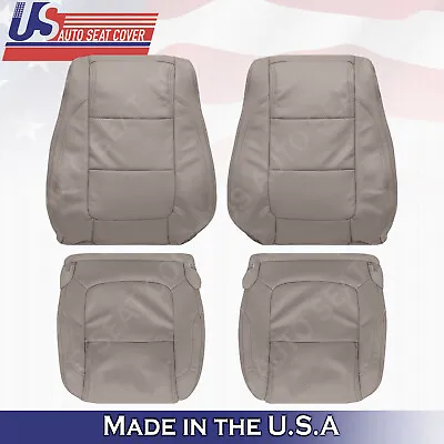 2011 To 2015 Ford Explorer Front Tops & Bottoms Leather Seat Covers Stone Gray • $658.53