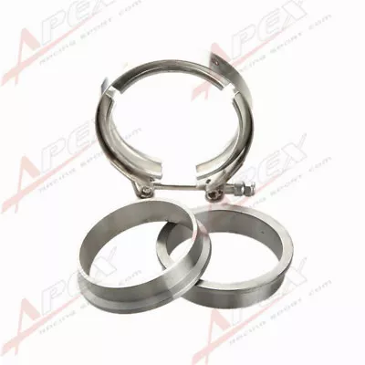 3.5'' V-Band Flange & Clamp Kit For Turbo Exhaust Downpipes Mild Steel Flange • $20.48