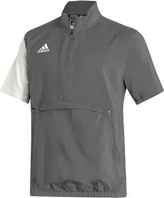 Adidas Stadium Quarter Zip Woven Men's Short Sleeve Pullover Original. Retail$60 • $28.04