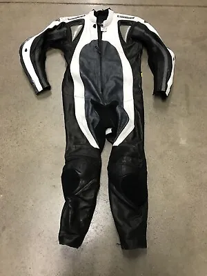 Motophoria Leather Motorcycle Riding Armored Suit Size 50 Safety Padded Leathers • $340