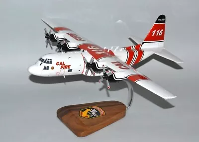 Cal Fire Lockheed C-130 Hercules Desk Top Display Wood Model 1/72 SC Airplane • $441.50