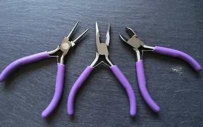 Jewellery & Craft Pliers Chain Nose Round Nose & Side Cutter Pliers UK Seller • £4.50