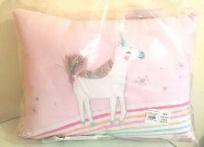 Pottery Barn Unicorn Rainbow Pillow Birthday Horse Holiday Christmas Gift Disney • £37.61