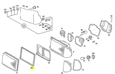 Sealing Headlights Fit Mercedes W123 S123 C123 CE Coupe A00182680 • $37.34