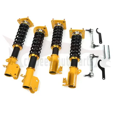 Yellow Coilovers Struts Shocks Suspension Kits  For 1999-2002 Mazda Protege • $242.79