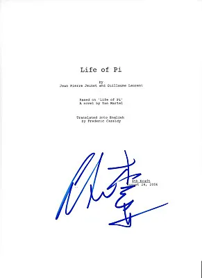 DIRECTOR ANG LEE SIGNED AUTOGRAPH 'LIFE OF PI' FULL MOVIE SCRIPT W/COA RARE • £140.20