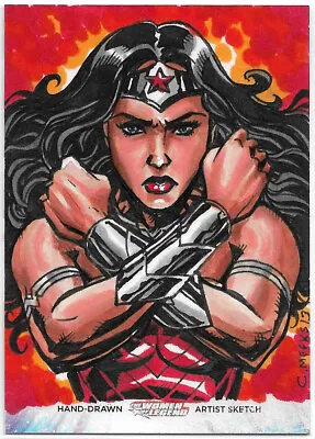 DC Comics Women Of Legend ~ CHRIS MEEKS Sketch Card AP ~ Wonder Woman • $699.95