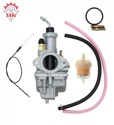 Carburetor +Throttle Cable For Yamaha Tri Moto 200 225 Grizzly Breeze 125 YFA125 • $35.99