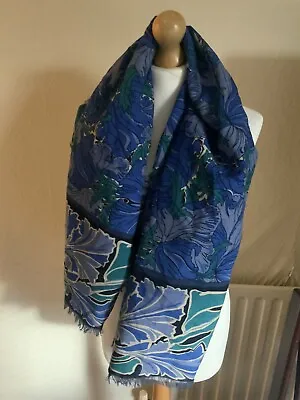 Liberty Large Wool Vintage Shawl/scarf Approx 50 Ins Square • £40