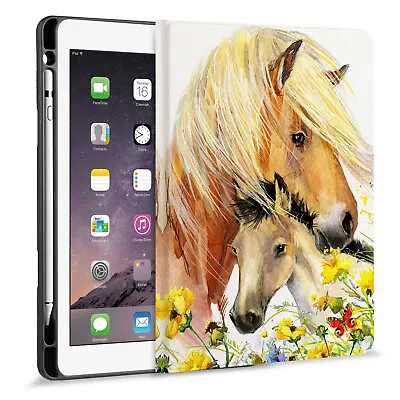 $29.99 • Buy HORSE Folio Case Cover Pencil Holder For Apple IPad Air Pro 10.2 10.5 11 12.9