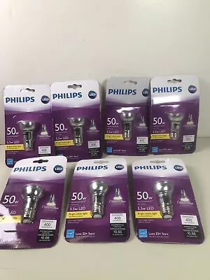 $44.99 • Buy Philips 50W Equivalent PAR16L Dimmable Bright White LED Glass Light Bulb 7 Pack