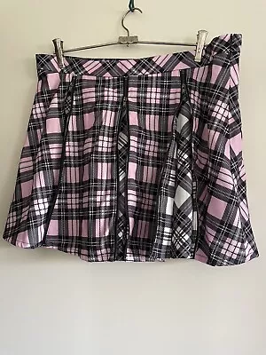 16 Blackmilk Tartan Blush Vs Tartan Magpie Zipper Skirt • $50