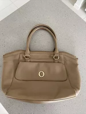 OROTON Genuine Leather Light Brown Ladies Handbag - Gold Hardware  • $29.95