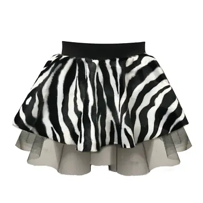 Zebra Animal Print Tutu Skirt Dance Fancy Dress Costume Childrens Zoo • £11.99