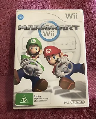 Nintendo Wii - Mario Kart Wii - CASE AND BOOKLET ONLY - DISC MISSING • $10