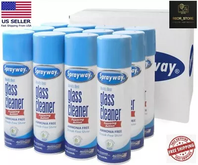 12 PACK Sprayway SW050-12 Glass Cleaner 19oz - FREE SHIPPING • $39.17