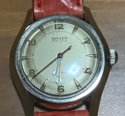 GRUEN PRECISION Bubble Back Automatic Vintage Men's Watch Running • $265