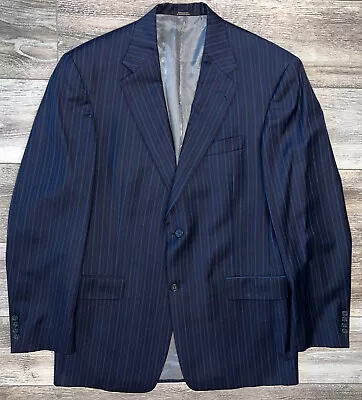 Men's Two-Piece Pin Stripe Suit HART SCHAFFNER MARX Gold Trumpeter 32x31 EUC • $25