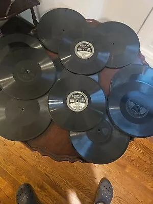 Vintage Collection Of 11 Edison Diamond Disk Records - Rare Find! • $55