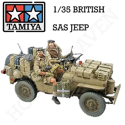 Tamiya 1/35 British Sas Jeep Military Model Kit Fast Shipping 35033 • £10.79