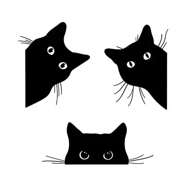 3Pcs Peeking Cats Metal Cutting Dies DIY Scrapbooking Photo Album Decorative  • £3.49