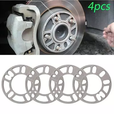 4PCS Aluminum 5mm Auto Car Wheel Tire Spacers Adaptor Shims Plate 4/5 Stud AT • $18.99