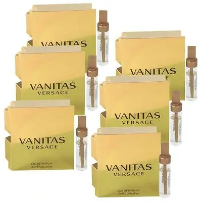 Versace VANITAS 1.5ml Eau De Parfum Mini Sample Splash Vial New On Card X 6pcs • $17.99