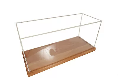 Table Top Model Display Case Wood & Plexiglass Cabinet 28  Runabout Speed Boats • $499.99