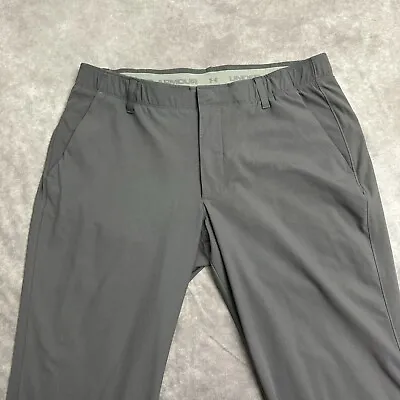 Under Armour Golf Pants Mens 34x30 (36x30 Tag) Loose Threadborne Tour Stretch • $24.95