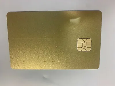 20 Blank Smart Card With Sle4428 Chip Magnetic Strip Hico 3 Track - Golden • $25.99