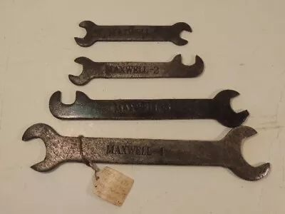 1922 1923 1924 1925 Maxwell Set Of 4 Wrenches Brass Era Vintage Antique #M1 • $99.99