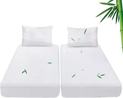 Bamboo Terry Split King Mattress Protector Mattress Cover For Adjustable Bed • $38.99