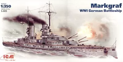 ICM S005 1:350 Margraf WWI German Battleship • £35.46